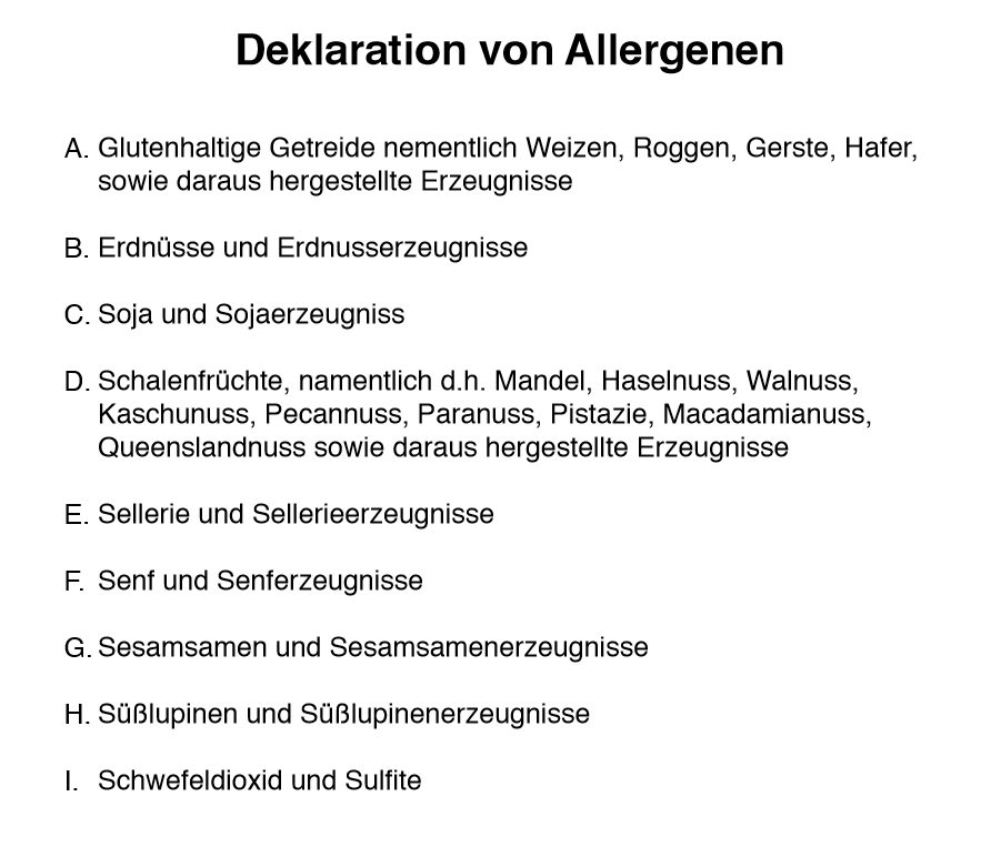 Liste Allergene